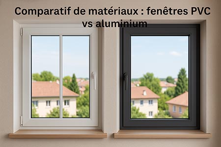Comparatif fenêtres PVC vs aluminium