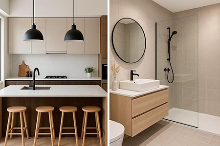 Inspirations déco pour cuisines et salles de bains modernes