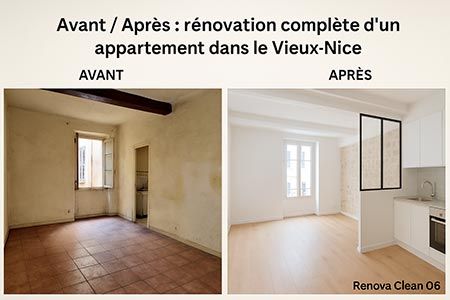 Avant / Après : rénovation complète d’un appartement dans le Vieux-Nice